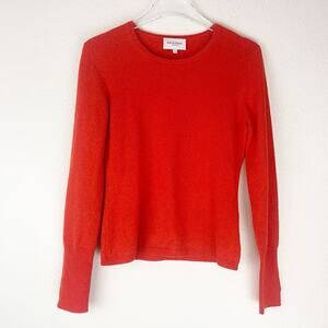 Eric Bompard Sweater Medium Cashmere Silk Long Sleeve Crewneck Ladies Soft‎ Cozy